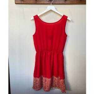 Aqua Red Dress (Small)